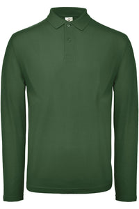 Polo maille piquée unisexe manches longues B&C ID001
