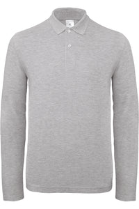 Polo maille piquée unisexe manches longues B&C ID001