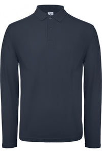 Polo maille piquée unisexe manches longues B&C ID001