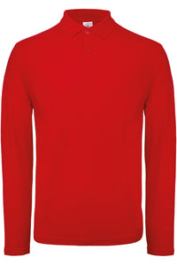 Polo maille piquée unisexe manches longues B&C ID001