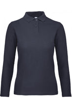Charger l&#39;image dans la galerie, Polo maille piquée femme manches longues B&amp;C ID001