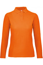 Charger l&#39;image dans la galerie, Polo maille piquée femme manches longues B&amp;C ID001