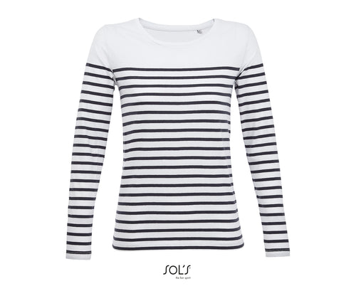 T-shirt marinière femme manches longues Sol's Matelot LSL Women