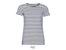 Charger l&#39;image dans la galerie, T-shirt marinière femme Sol&#39;s Miles Women