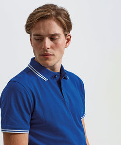 Polo à col contrasté