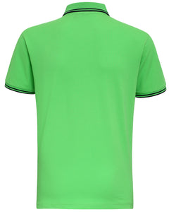 Polo à col contrasté