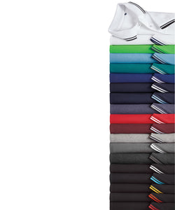 Polo à col contrasté