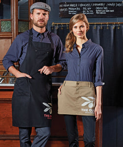 Tablier bavette en coton Chino