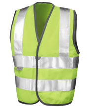 Charger l&#39;image dans la galerie, Veste Junior de protection de haute visibilité homologuée à la norme EN1150 Classe 2