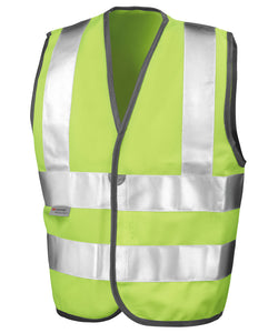 Veste Junior de protection de haute visibilité homologuée à la norme EN1150 Classe 2